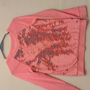 Girls color changing sequin sweat shirt